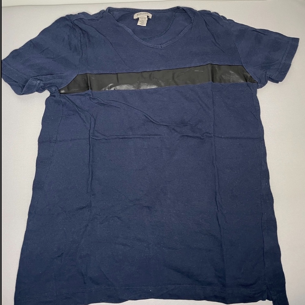 Kenneth Cole V Neck Blue Mens Size Small
